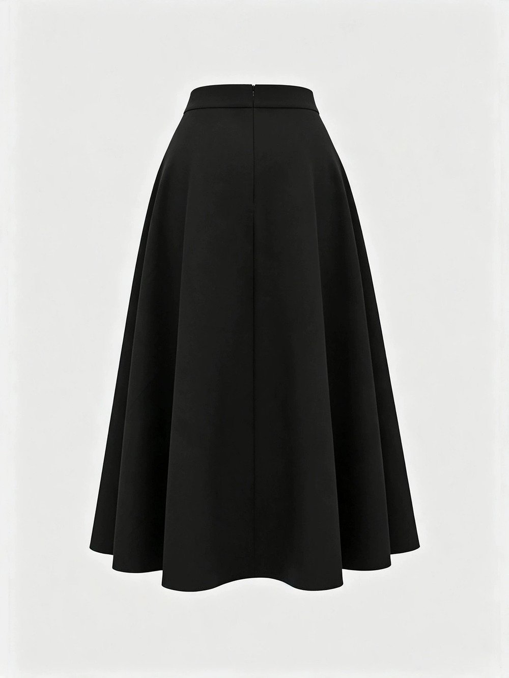 ZARA Elegant Black A Line Flared Long Skirt Autumn for Women - Picture 3 of 6